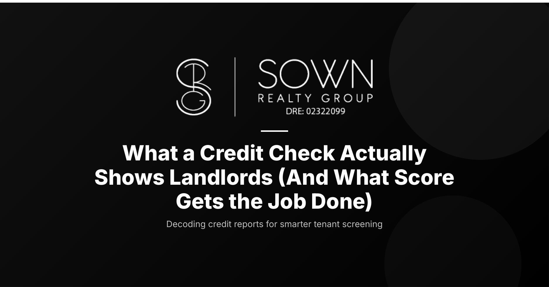 What does a credit check show landlords (and what score is good enough)